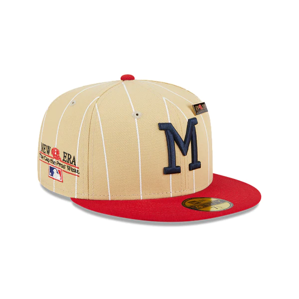 traagheid Genre puppy New ERA 5950 Day MLB Collection Milwaukee Braves Fitted Hat (Pinstripe –  Centre