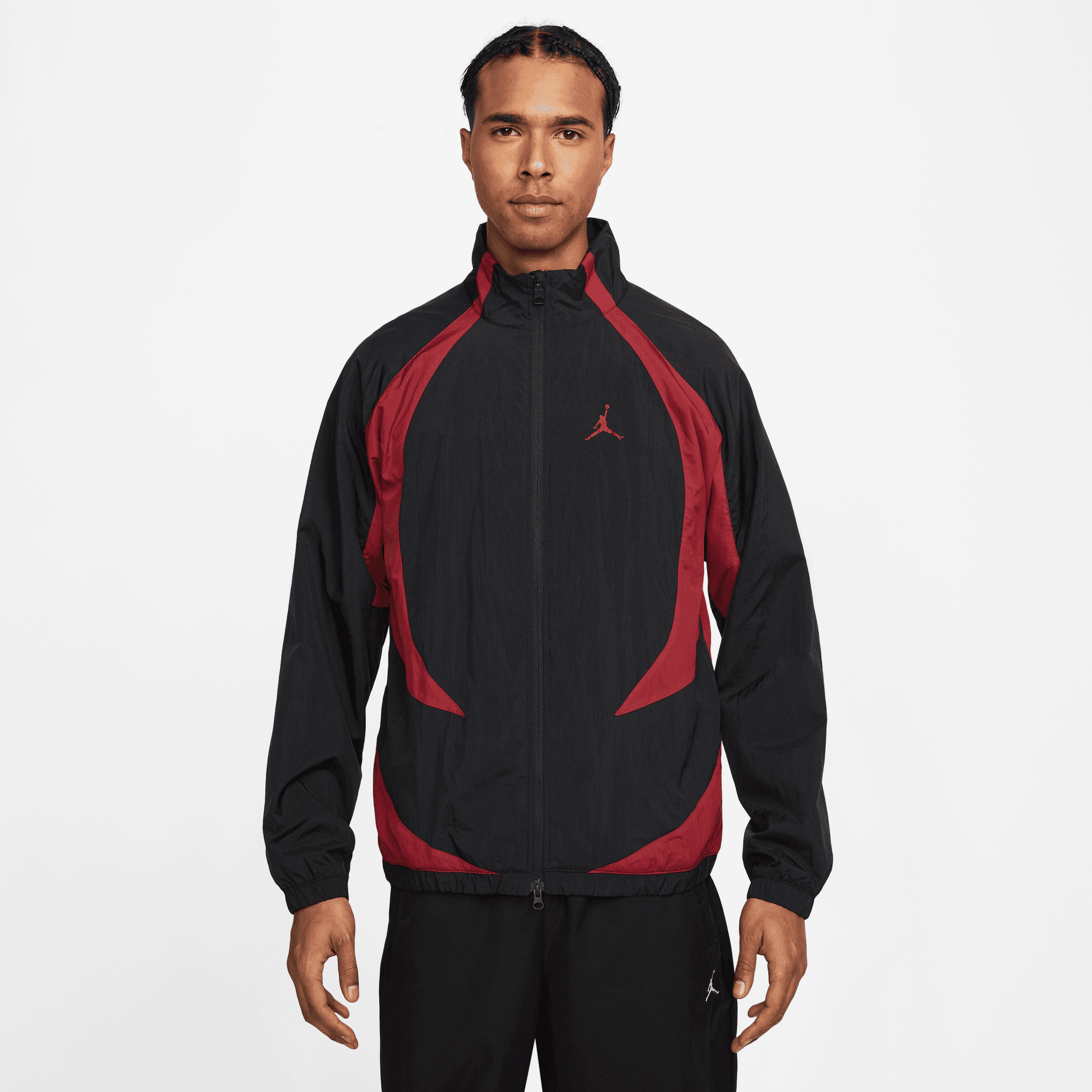 Men's Jordan Sport Jam Warm Up Jacket (Black/Gym Red)