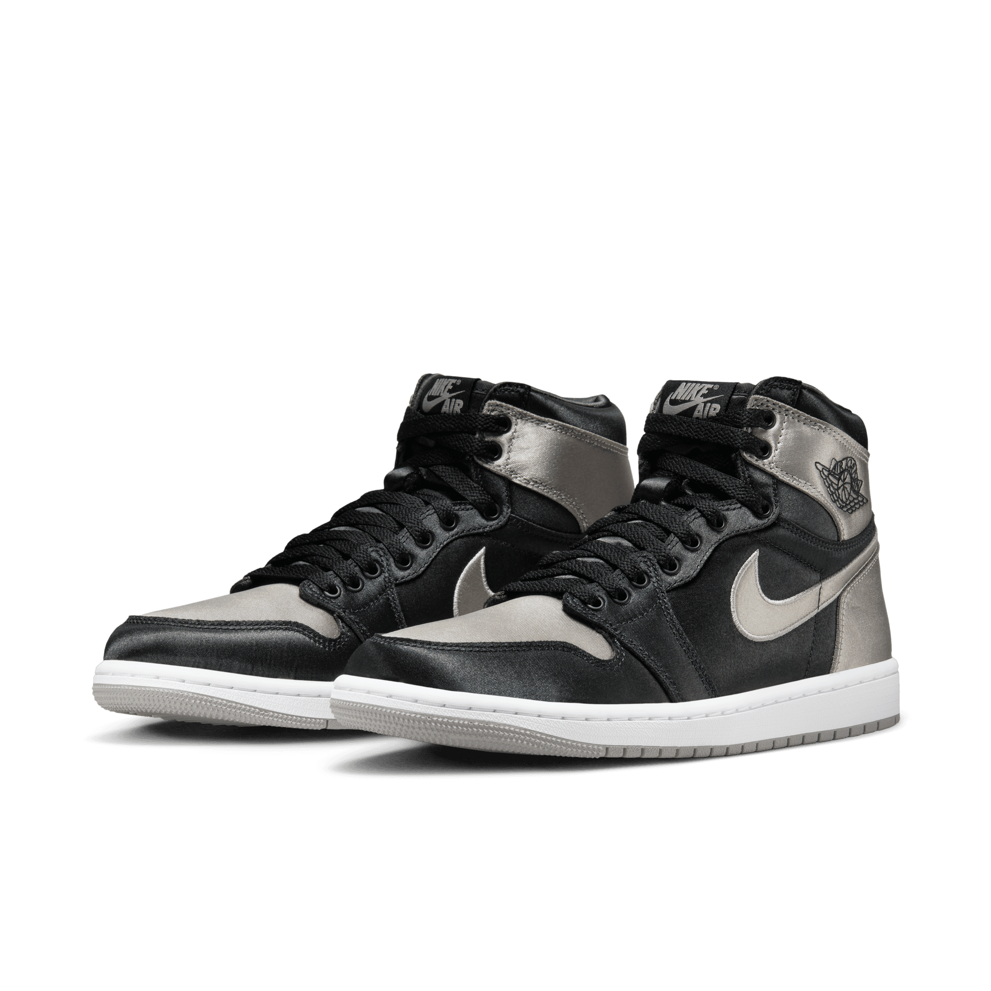 Women s Air Jordan 1 Retro High OG Satin Shadow Black Medium Grey W Centre