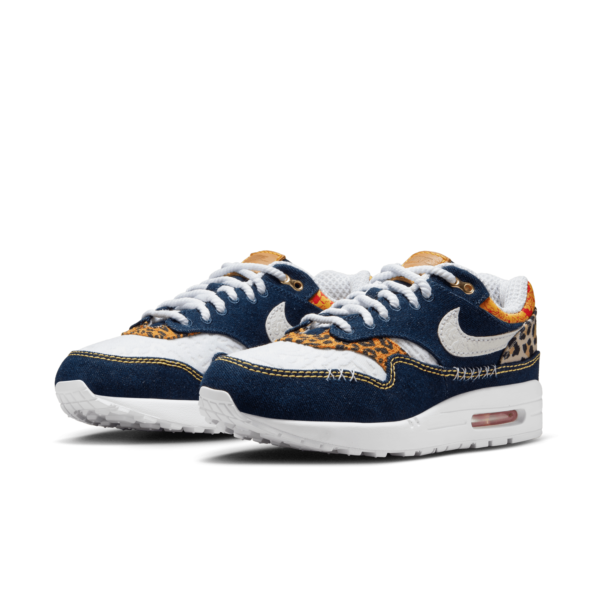 Nike Air Max 1 Premium (Medium Blue/White-University Gold) 4/28