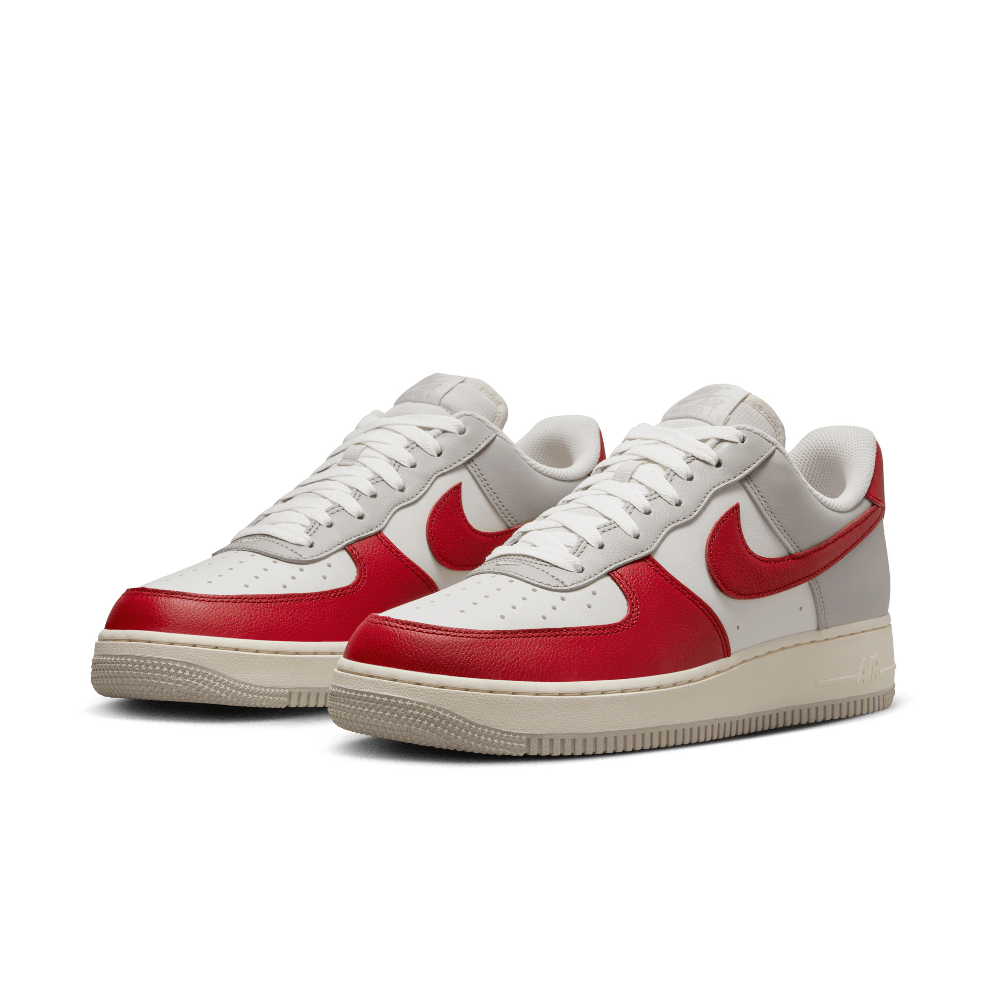 Nike Air Force 1 07 LV8 Lt Iron Ore Gym Red Pale Ivory Phantom Centre