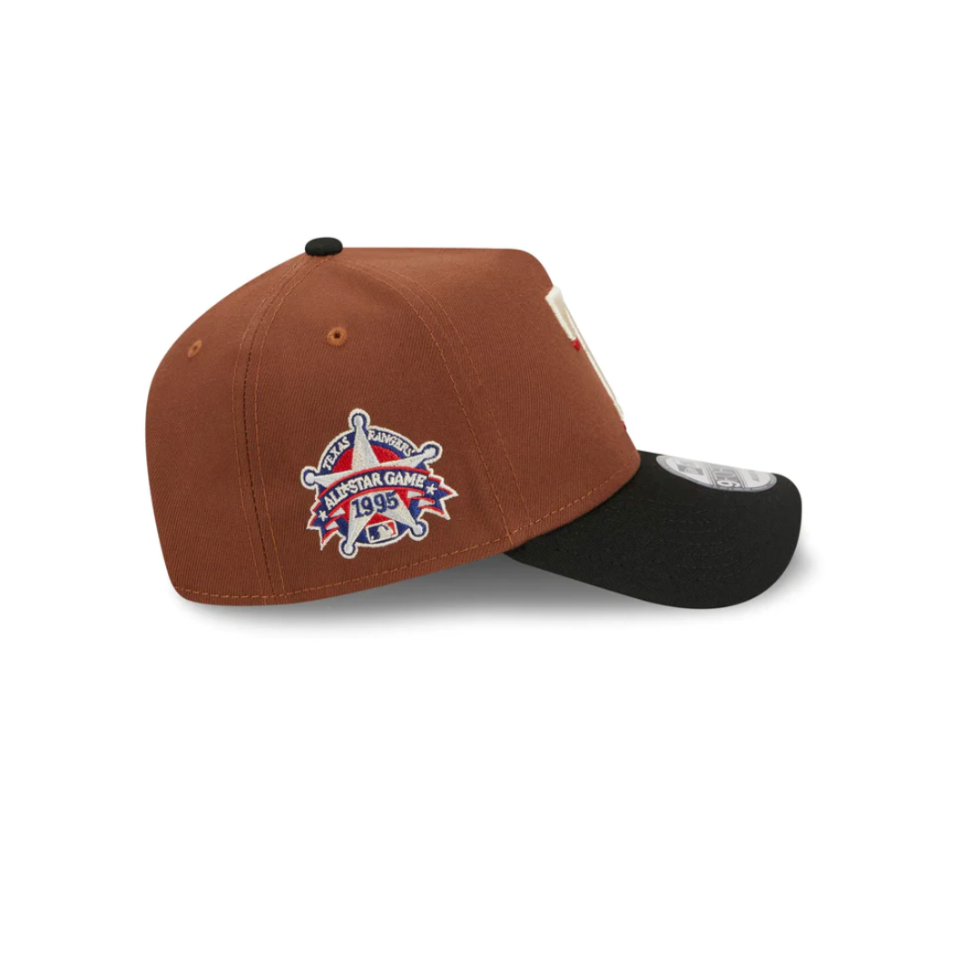 Texas Rangers 9FORTY A-FRAME - BLACK OTC – Custom Teez NZ