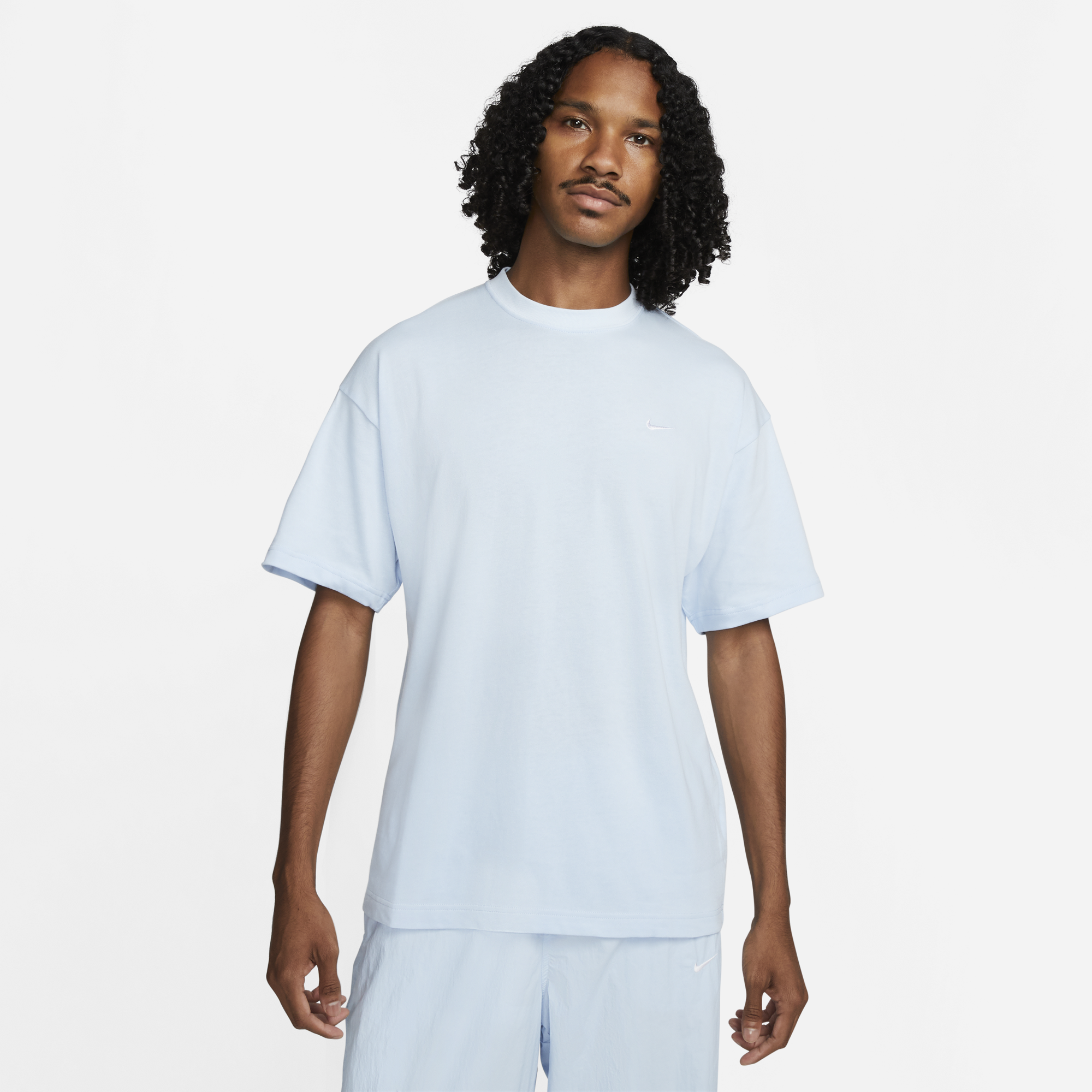 Nike Men's NRG T-Shirt in Celestine Blue/White Nike