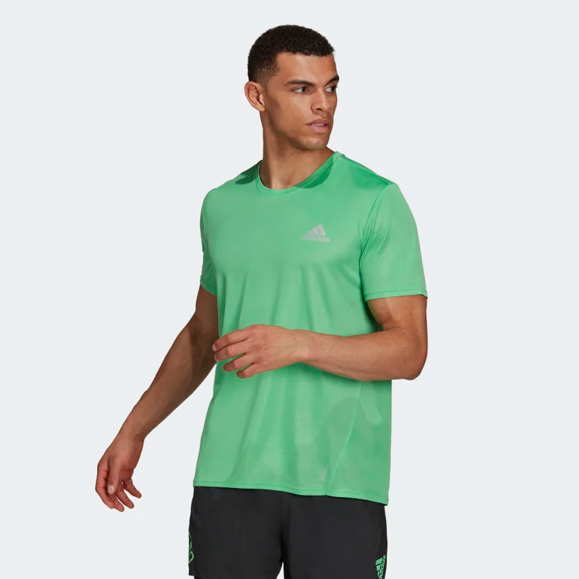 Wees mengen viering Adidas Fast PrimeBlue Tee (Semi Screaming Green/Reflective Silver) – Centre