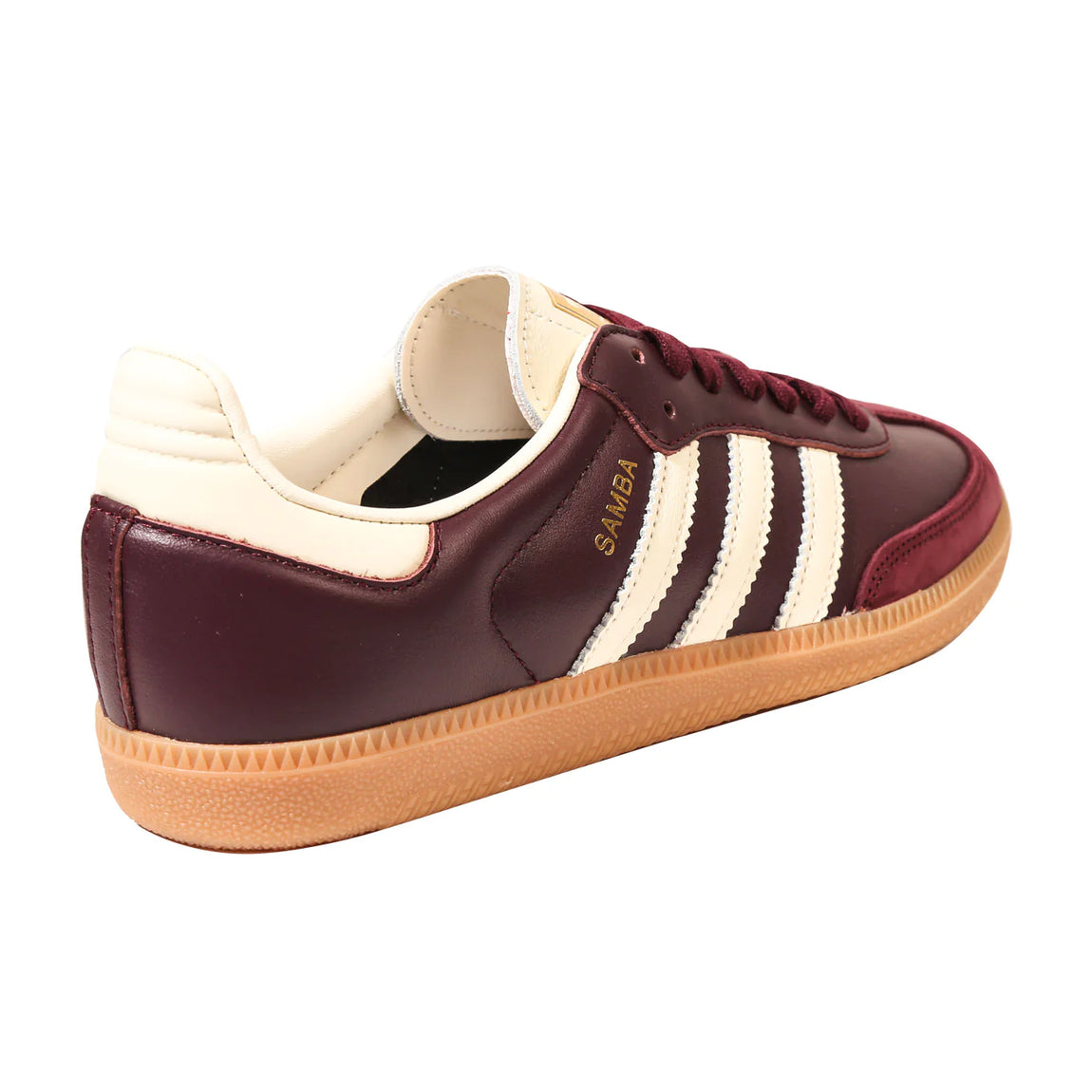 Burgundy and gold adidas on sale