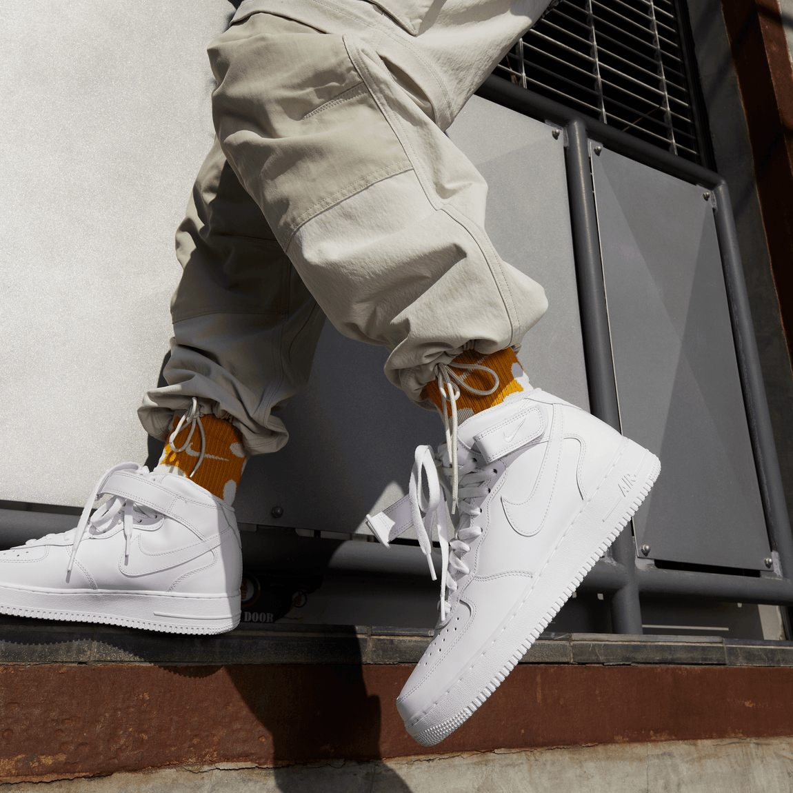 Air force 1 07 mid top white online