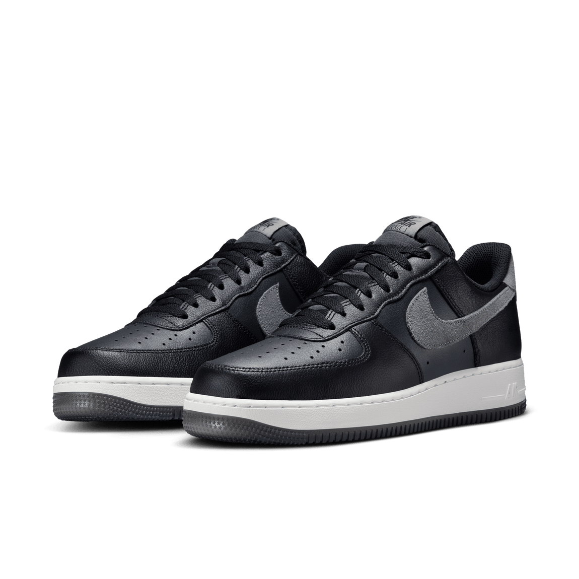 Nike Air Force 1 '07 LV8 (Black/Smoke Grey-Dark Smoke Grey) - Nike Air Force 1 '07 LV8 (Black/Smoke Grey-Dark Smoke Grey) - 