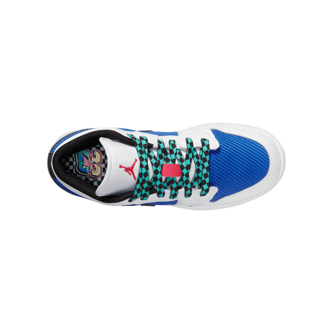 Air Jordan 1 Low SE GS (White/Black-Hyper Royal-Hyper Jade) - Air Jordan 1 Low SE GS (White/Black-Hyper Royal-Hyper Jade) - 