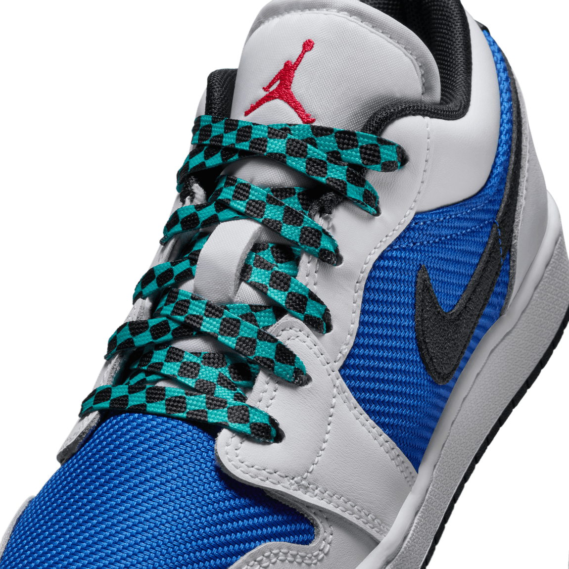 Air Jordan 1 Low SE GS (White/Black-Hyper Royal-Hyper Jade) - Air Jordan 1 Low SE GS (White/Black-Hyper Royal-Hyper Jade) - 