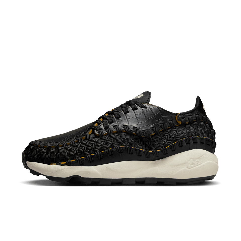 Women's Nike Air Footscape Woven Premium (Black/Pale Ivory-Desert Ochre) - APRIL SALE