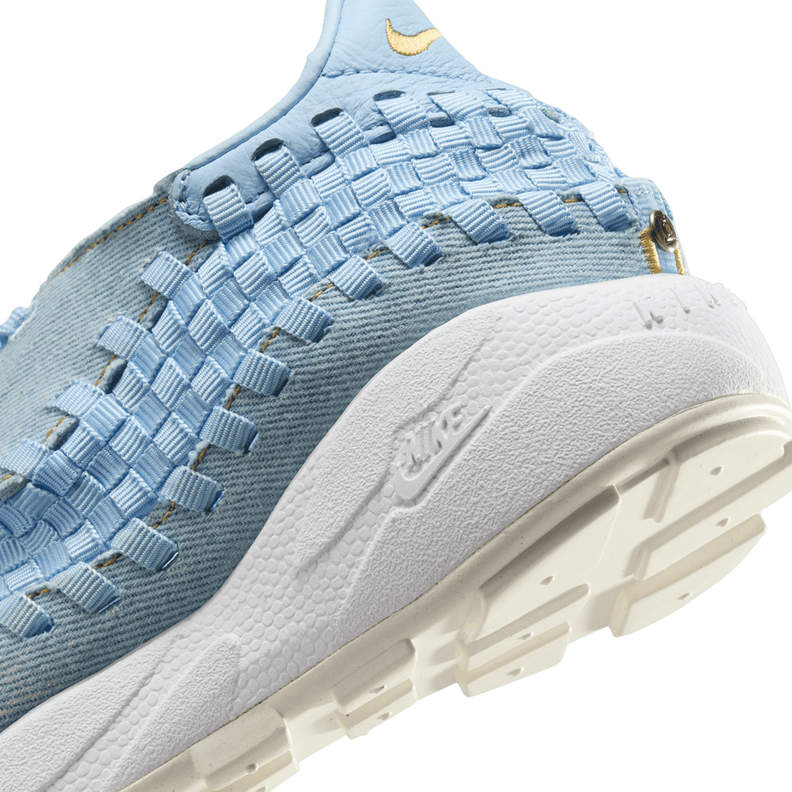 Women's Nike Air Footscape (Denim/Wheat Gold-Ice Blue-White) - Women's Nike Air Footscape (Denim/Wheat Gold-Ice Blue-White) - 