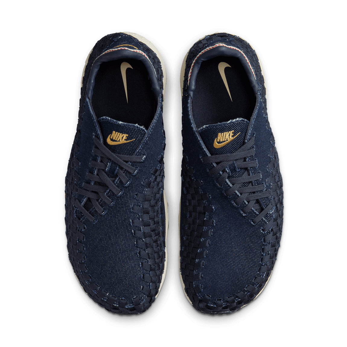 Women's Nike Air Footscape Woven (Denim/Wheat Gold-Obsidian-Coconut Milk) - Women's Nike Air Footscape Woven (Denim/Wheat Gold-Obsidian-Coconut Milk) - 