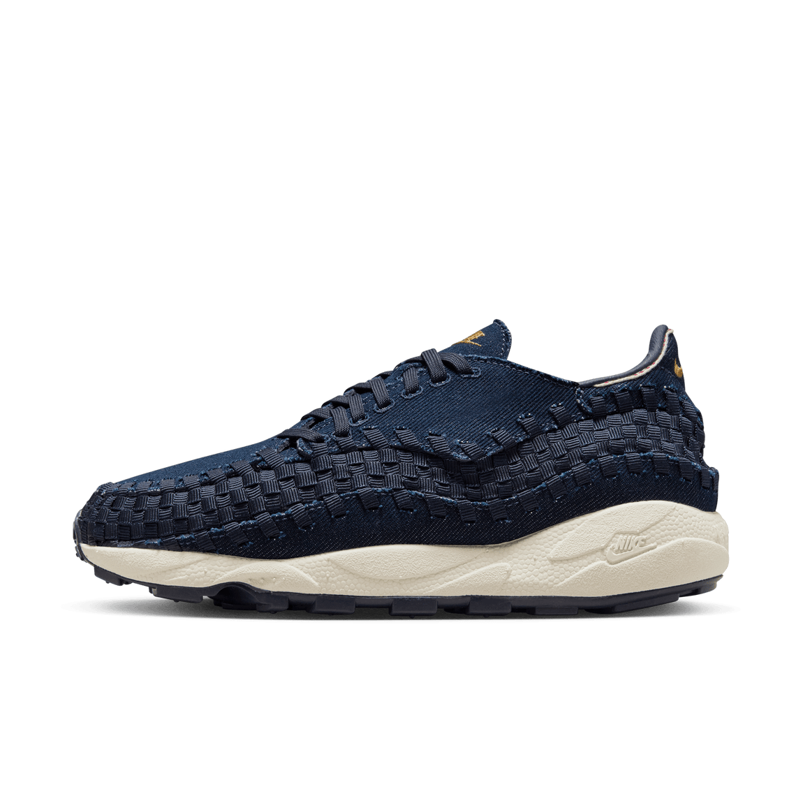 Women's Nike Air Footscape Woven (Denim/Wheat Gold-Obsidian-Coconut Milk) - Women's Nike Air Footscape Woven (Denim/Wheat Gold-Obsidian-Coconut Milk) - 