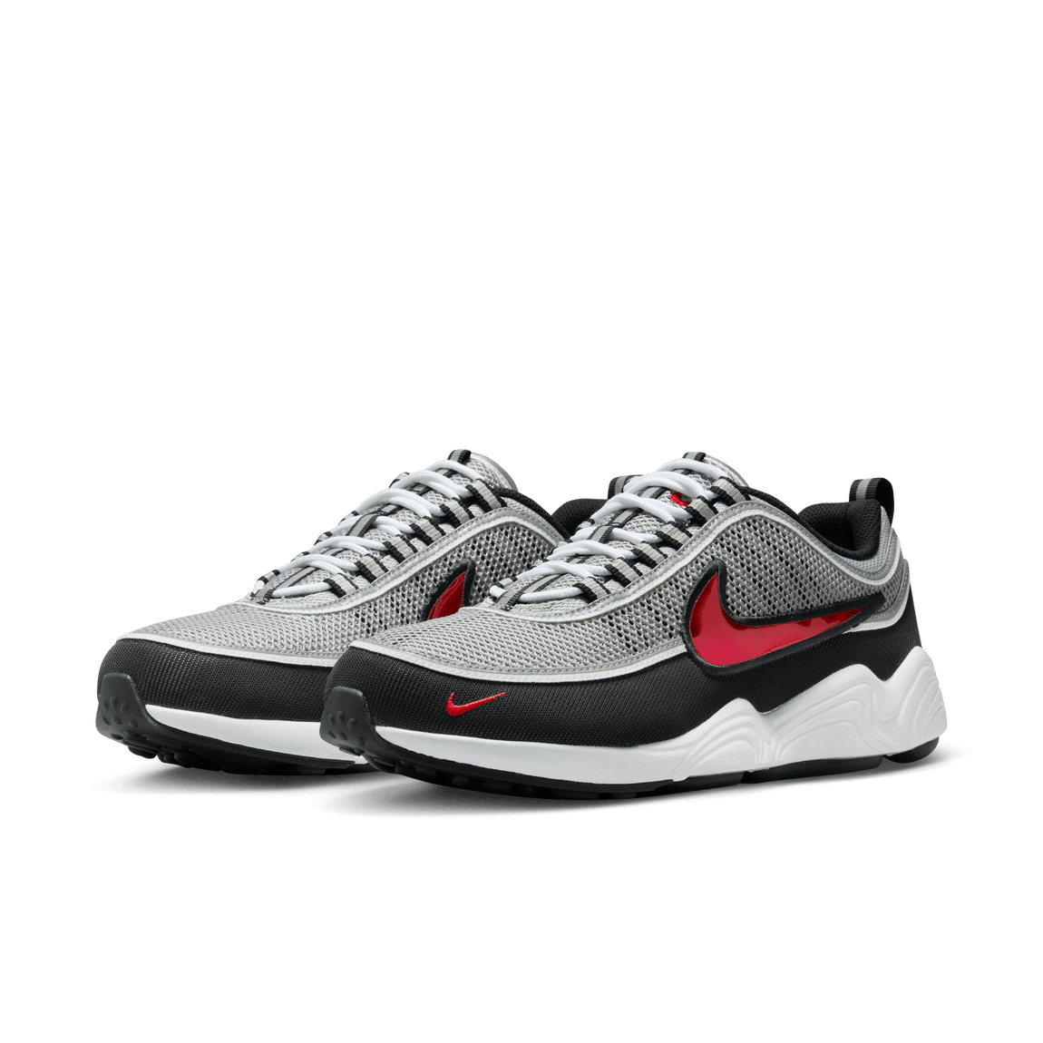 Nike Air Zoom Spiridon SP (Metallic Silver/Sport Red-Black-White) - Nike Air Zoom Spiridon SP (Metallic Silver/Sport Red-Black-White) - 