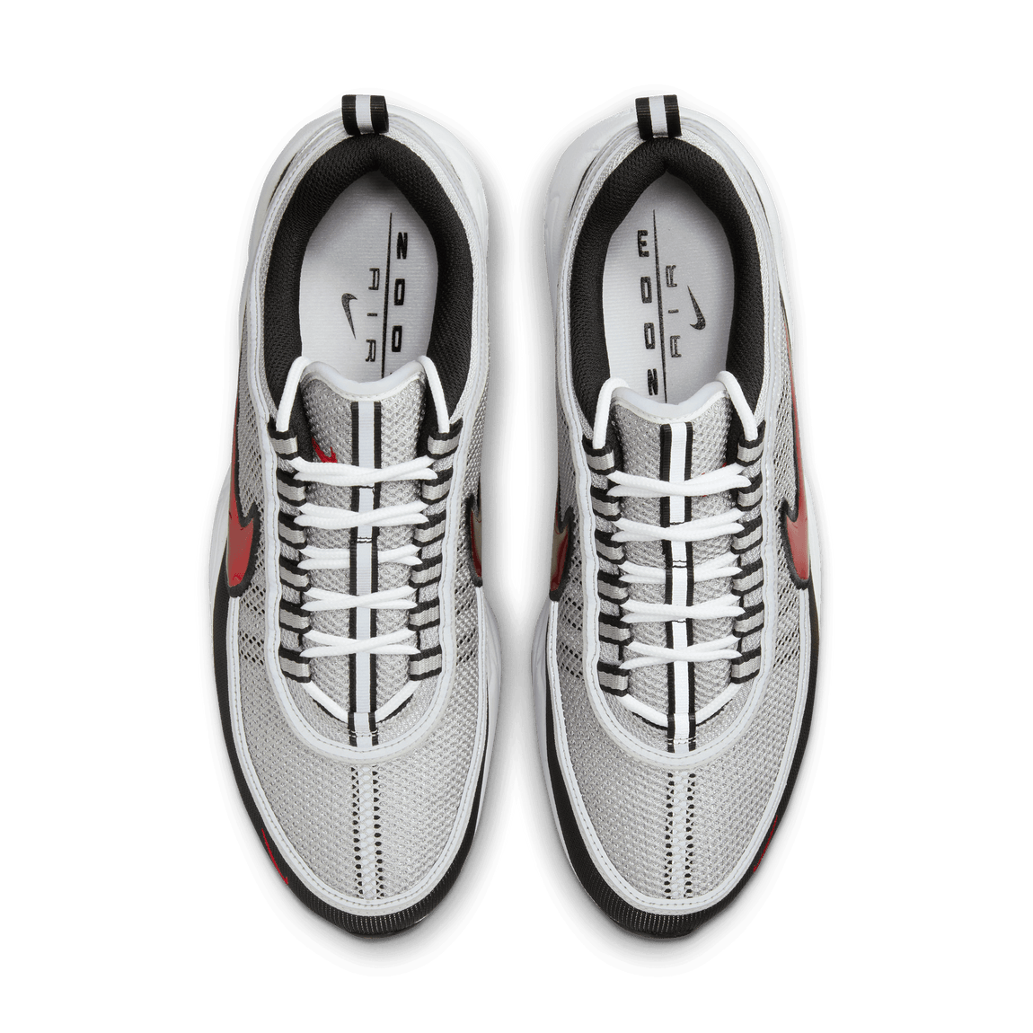 Nike Air Zoom Spiridon SP (Metallic Silver/Sport Red-Black-White) - Nike Air Zoom Spiridon SP (Metallic Silver/Sport Red-Black-White) - 