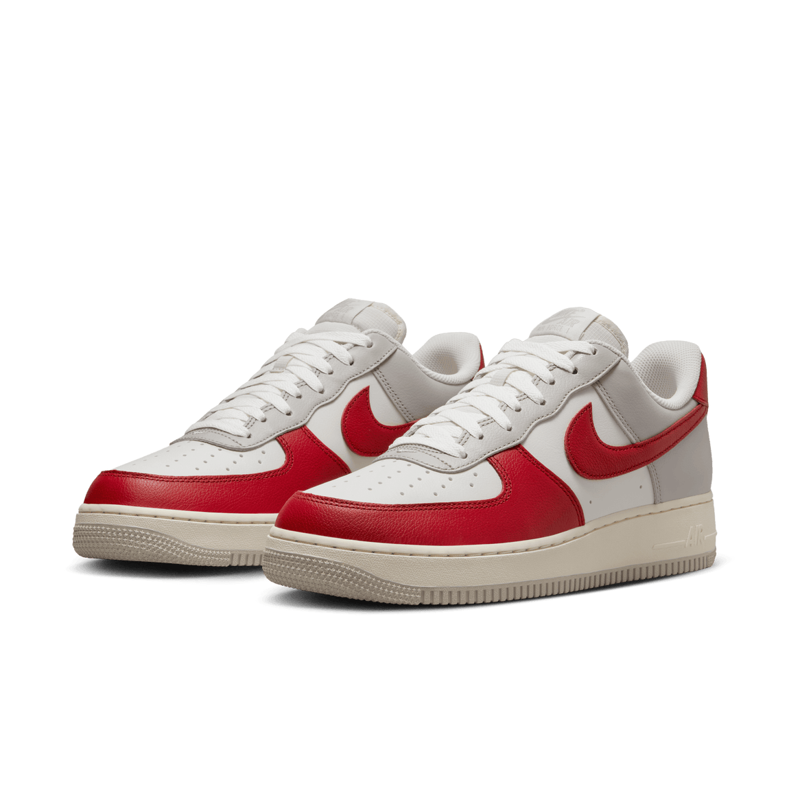 Nike Air Force 1 '07 LV8 (Lt Iron Ore/Gym Red-Pale Ivory-Phantom) - Nike Air Force 1 '07 LV8 (Lt Iron Ore/Gym Red-Pale Ivory-Phantom) - 