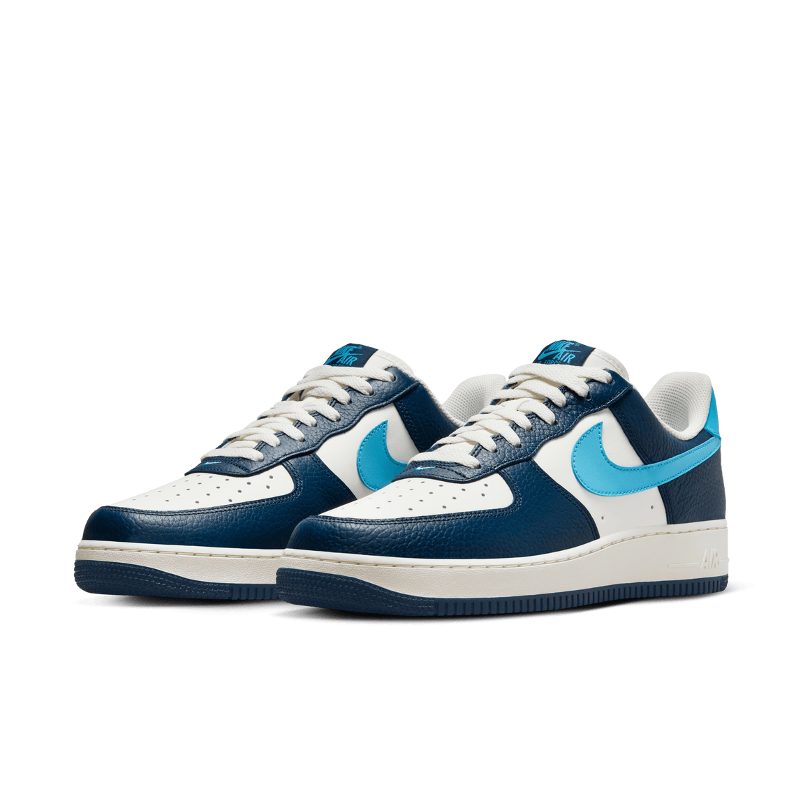 Nike Air Force 1 '07 (Armory Navy/Baltic Blue-Sail-Pale Ivory) - Nike Air Force 1 '07 (Armory Navy/Baltic Blue-Sail-Pale Ivory) - 