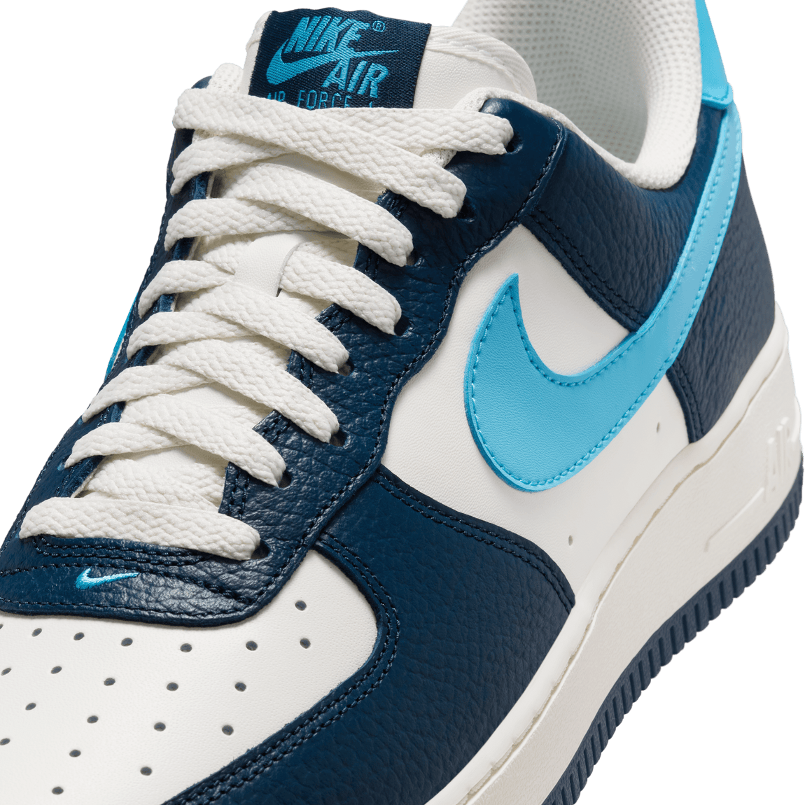 Nike Air Force 1 '07 (Armory Navy/Baltic Blue-Sail-Pale Ivory) - Nike Air Force 1 '07 (Armory Navy/Baltic Blue-Sail-Pale Ivory) - 