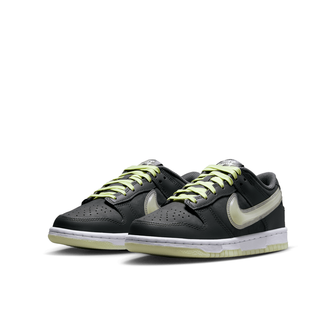 Nike Dunk Low GS (Iron Grey/Cool Grey-Lime Ice-White) - Nike Dunk Low GS (Iron Grey/Cool Grey-Lime Ice-White) - 