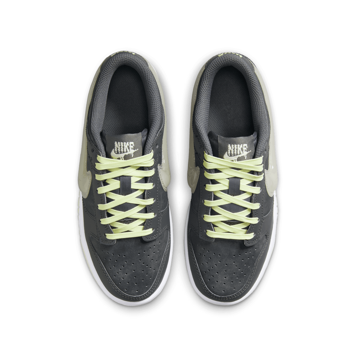 Nike Dunk Low GS (Iron Grey/Cool Grey-Lime Ice-White) - Nike Dunk Low GS (Iron Grey/Cool Grey-Lime Ice-White) - 