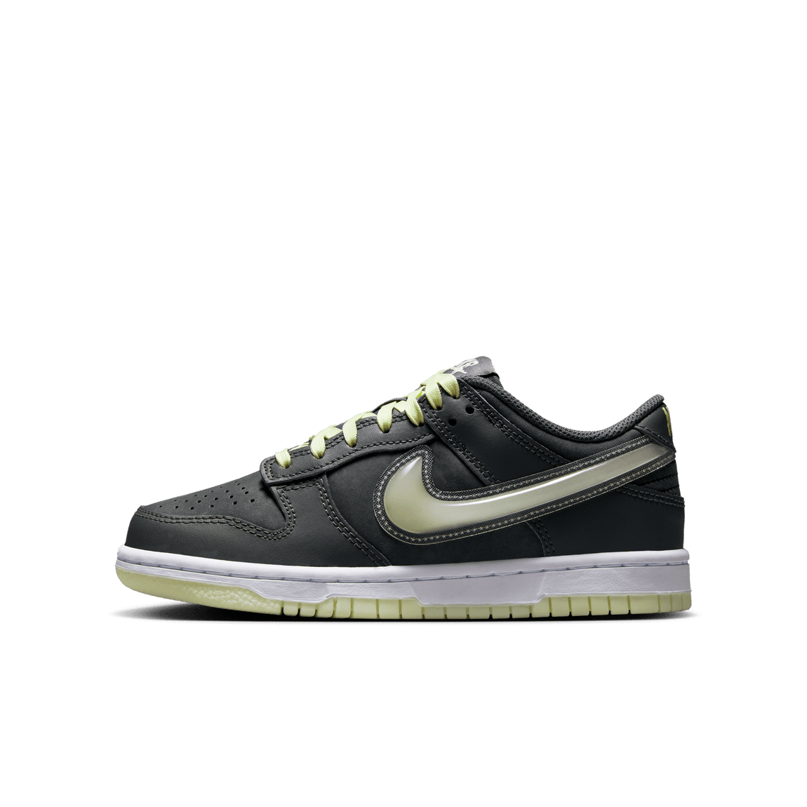 Nike Dunk Low GS (Iron Grey/Cool Grey-Lime Ice-White) - Nike Dunk Low GS (Iron Grey/Cool Grey-Lime Ice-White) - 