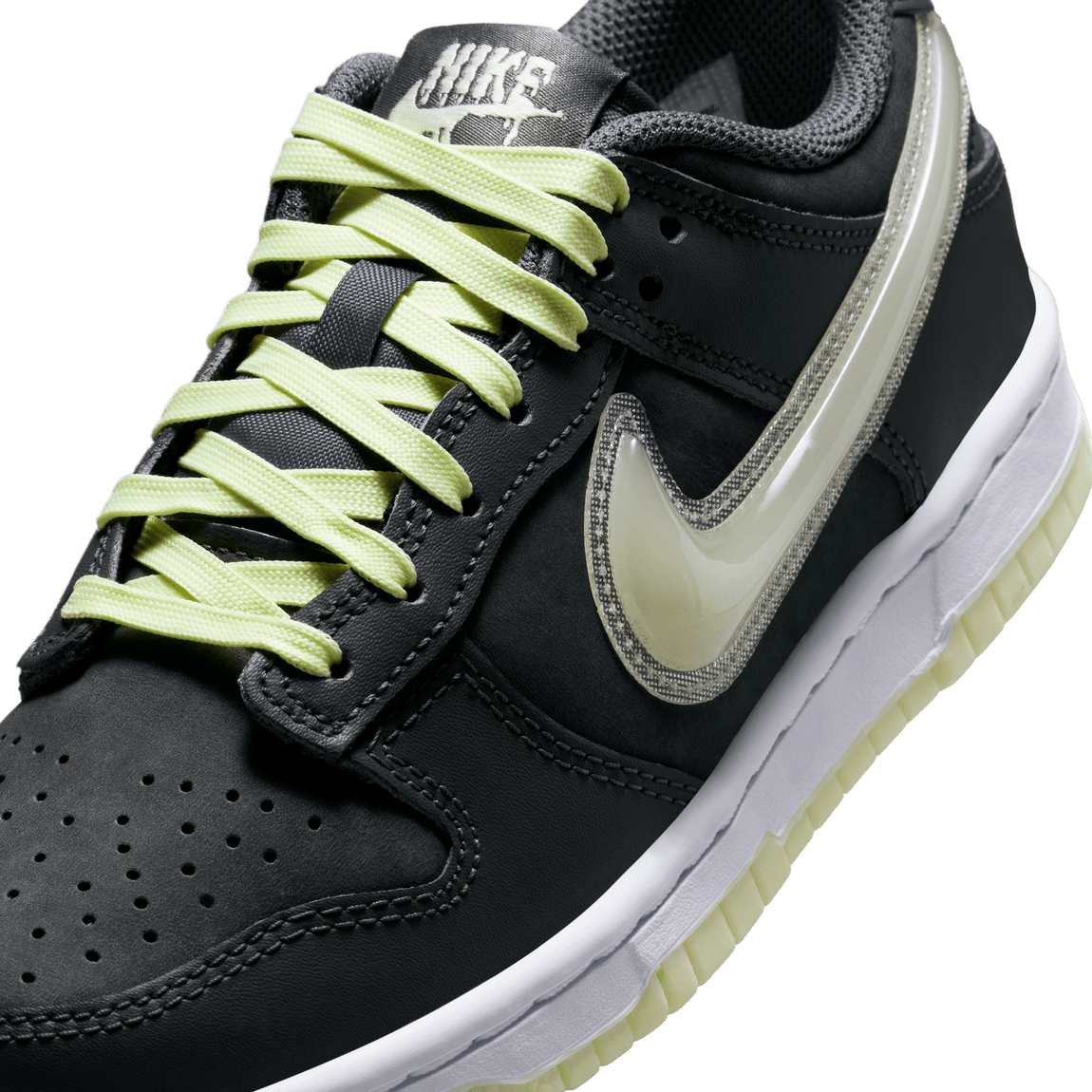 Nike Dunk Low GS (Iron Grey/Cool Grey-Lime Ice-White) - Nike Dunk Low GS (Iron Grey/Cool Grey-Lime Ice-White) - 