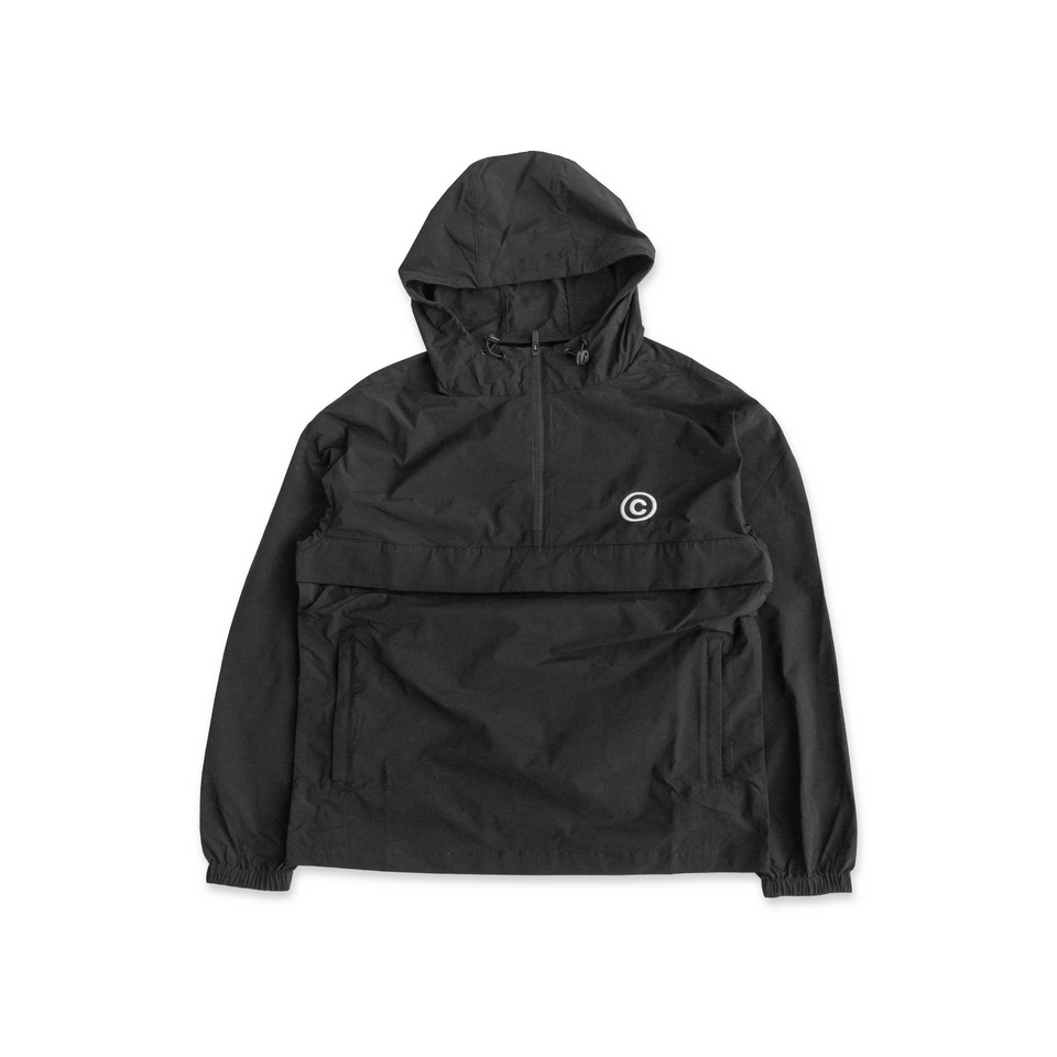 Centre X Malbon Golf Evergreen Nylon Anorak (Black) - In-Stock