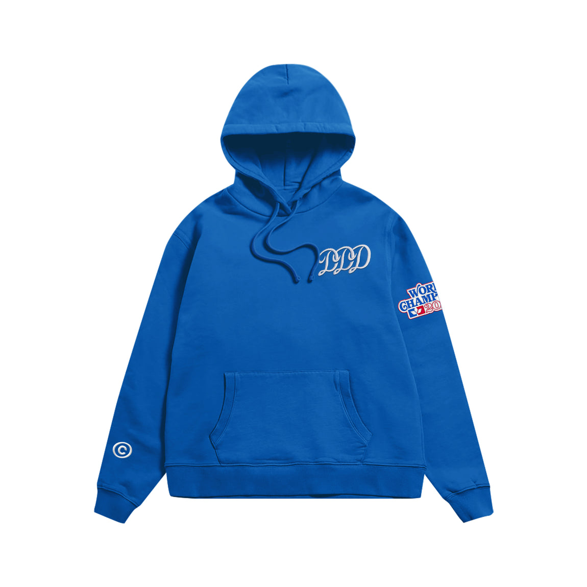 Centre Triple D Script Hoodie (Royal Blue) - Centre Triple D Script Hoodie (Royal Blue) - 