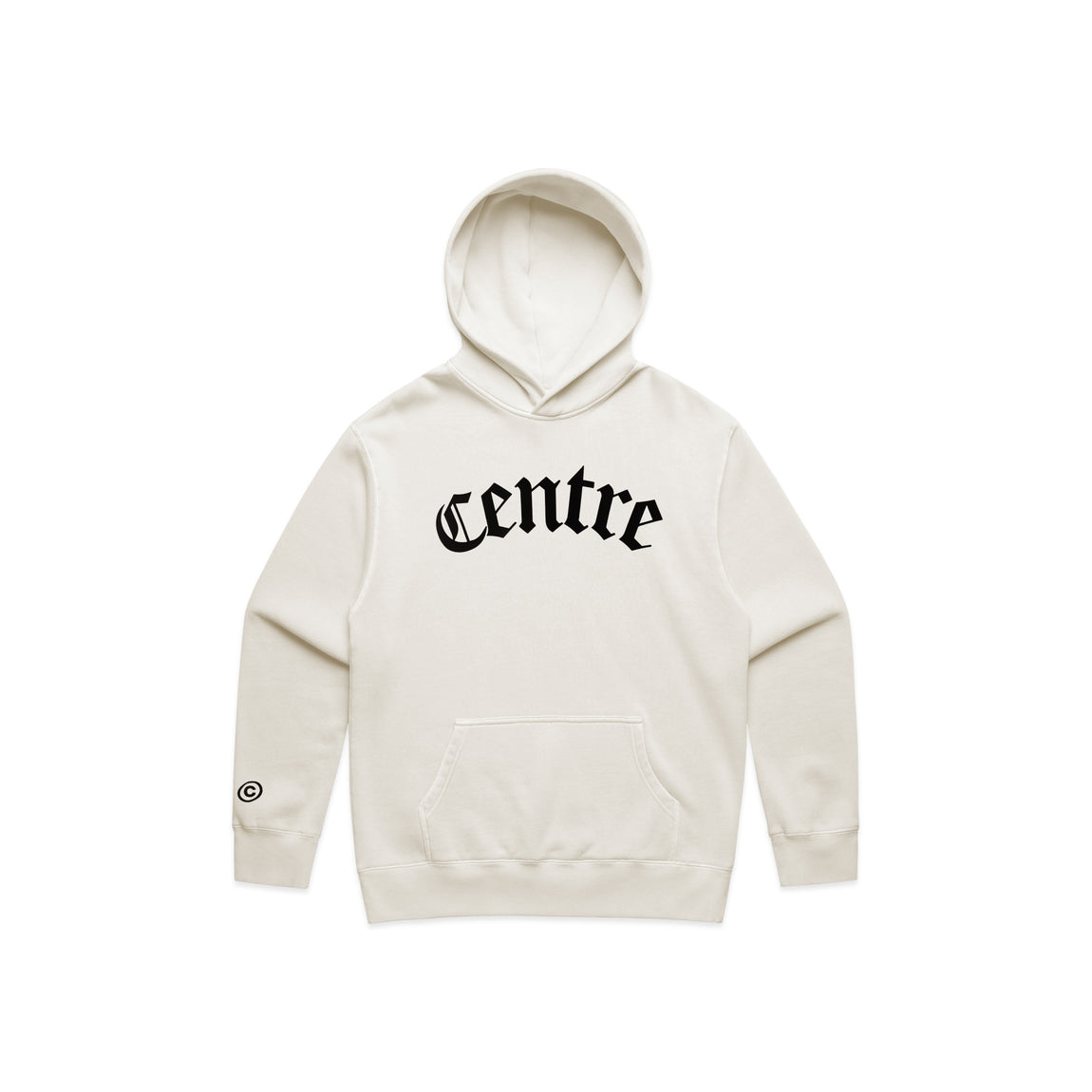 Centre Blackletter Hoodie (Ivory) - Centre Blackletter Hoodie (Ivory) - 