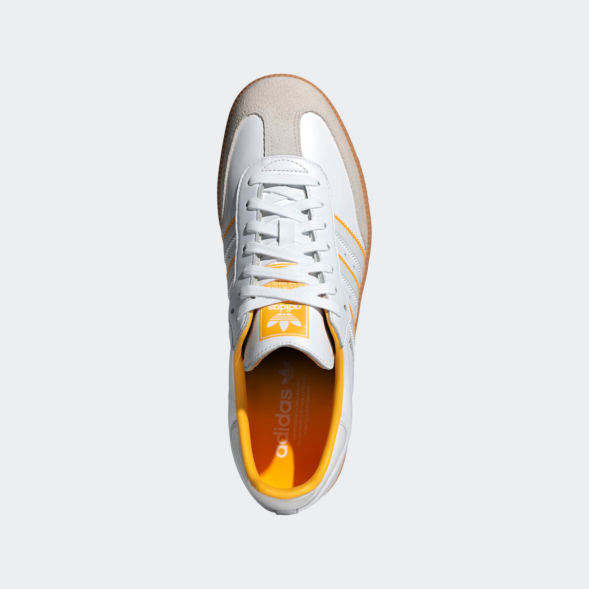 Adidas Samba OG (Cloud White/Crystal White/Crew Yellow) - Adidas Samba OG (Cloud White/Crystal White/Crew Yellow) - 