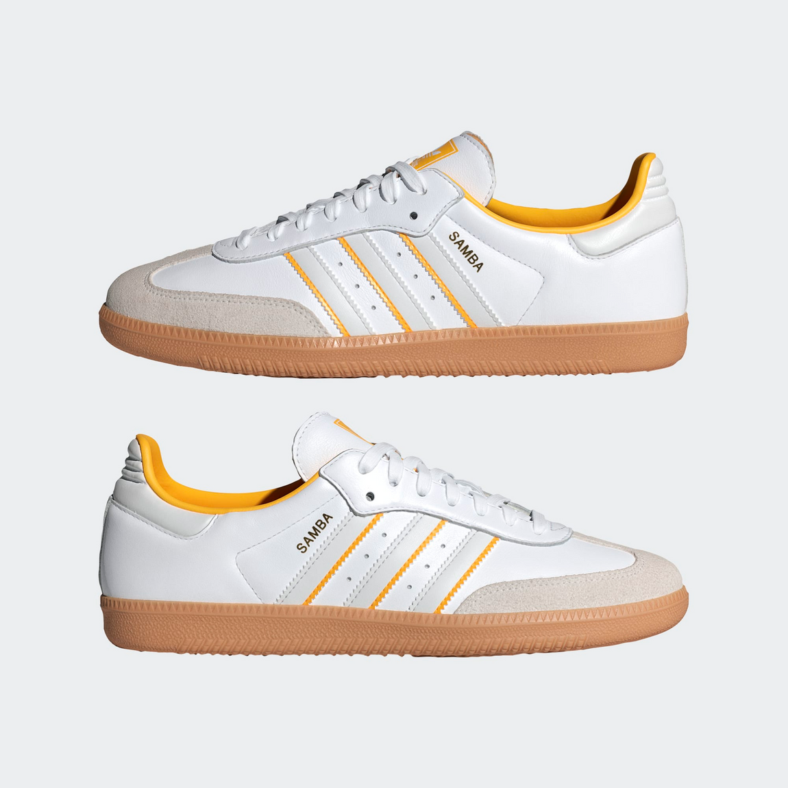 Adidas Samba OG (Cloud White/Crystal White/Crew Yellow) - Adidas Samba OG (Cloud White/Crystal White/Crew Yellow) - 