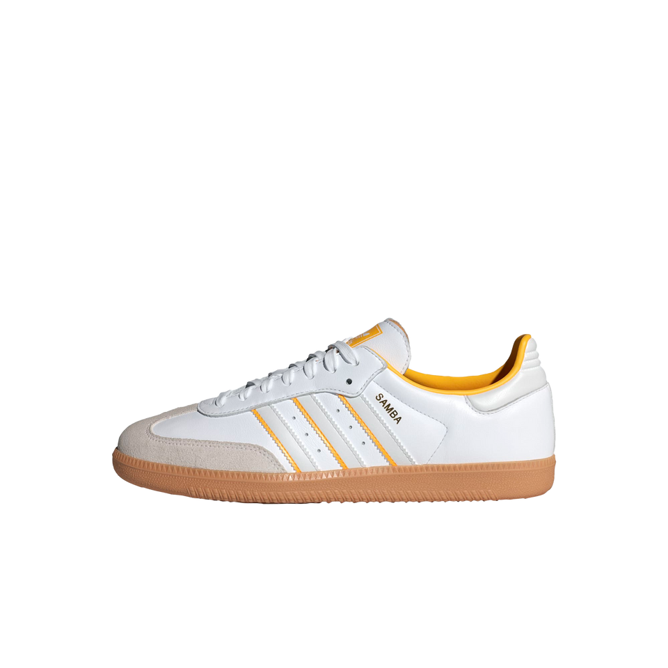 Adidas Samba OG (Cloud White/Crystal White/Crew Yellow) - Men