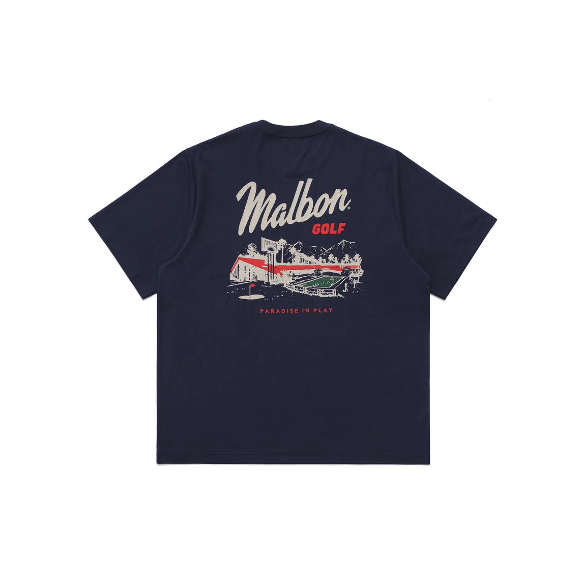 Malbon Golf Vista Pocket Tee (Navy) - Malbon Golf Vista Pocket Tee (Navy) - 