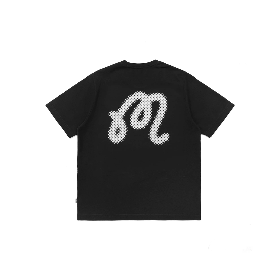 Malbon Golf M Script Blur Tee (Black) - Men