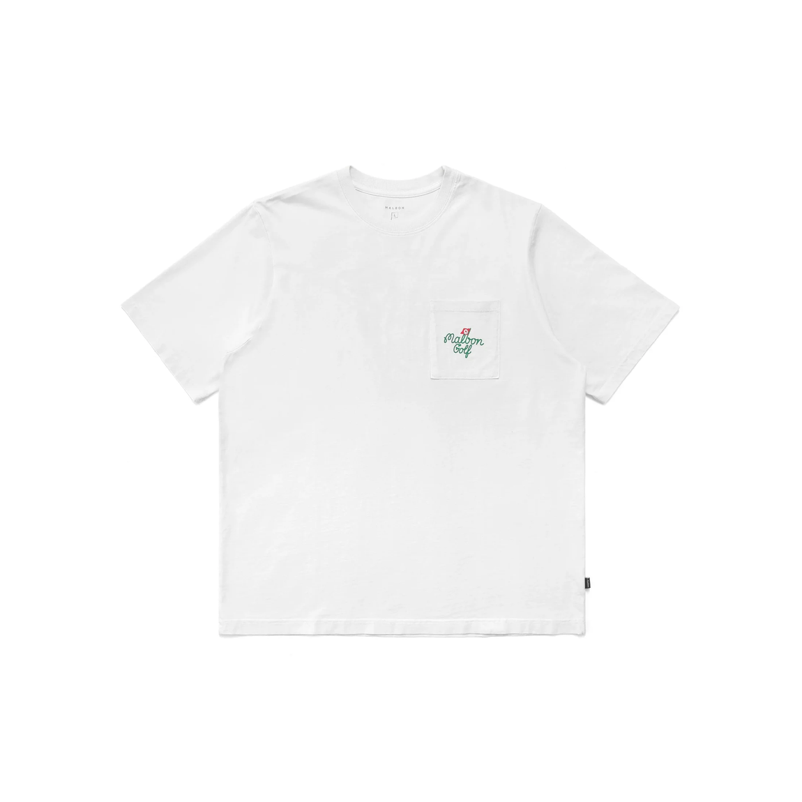 Malbon Golf Founders Pocket Tee (White) - Malbon Golf Founders Pocket Tee (White) - 