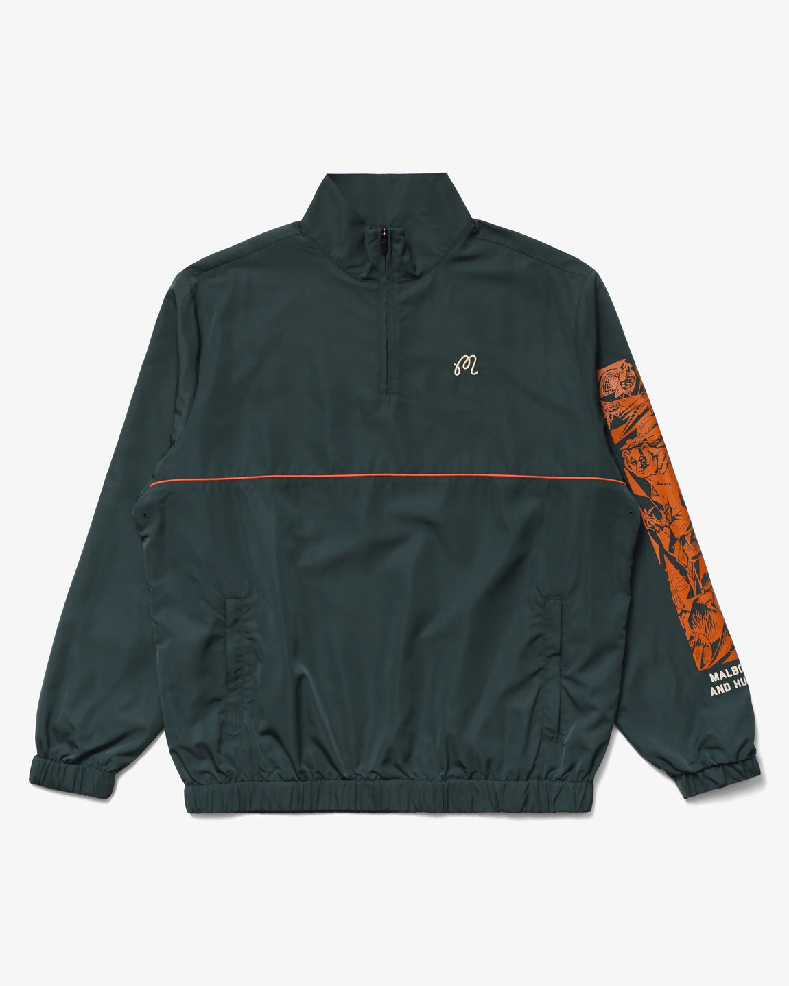 Malbon Golf Hunt Club Windbreaker (Forest Green) - Malbon Golf Hunt Club Windbreaker (Forest Green) - 