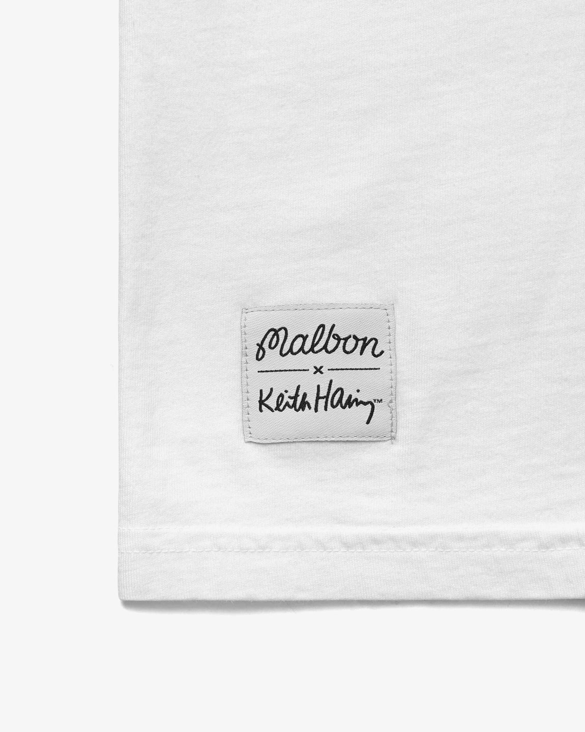 Malbon Golf X Keith Haring Pocket Tee (White) - Malbon Golf X Keith Haring Pocket Tee (White) - 