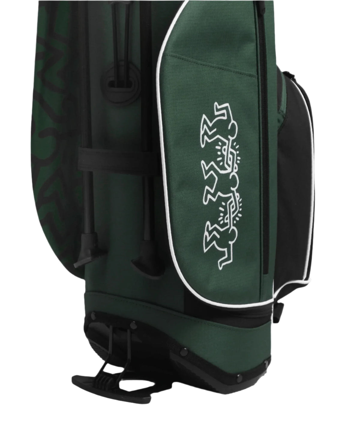 Malbon Golf x Keith Haring Performance Golf Bag (Black/Green) - Malbon Golf x Keith Haring Performance Golf Bag (Black/Green) - 