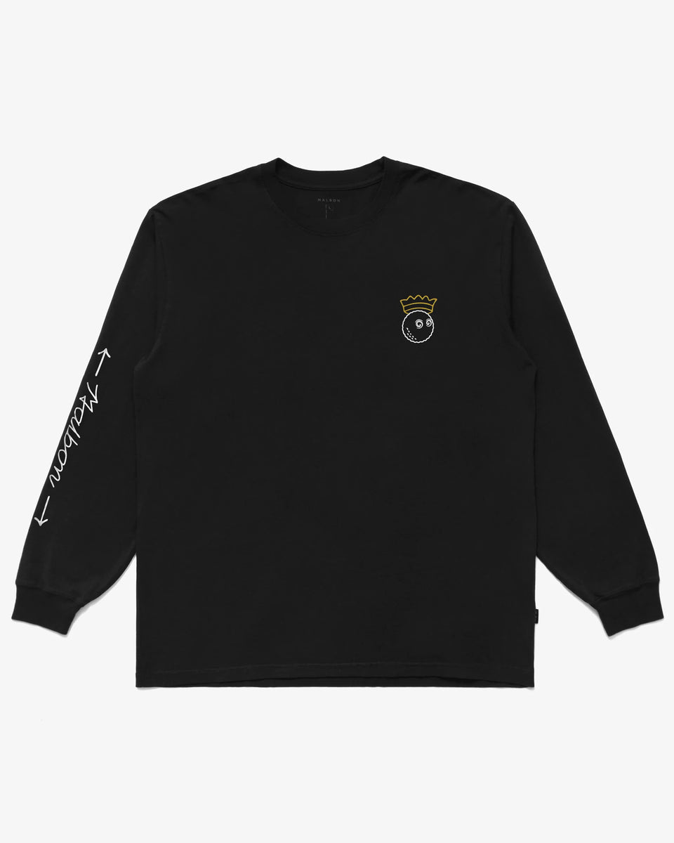 Malbon Golf Trophy LS T-Shirt (Black) - In-Stock