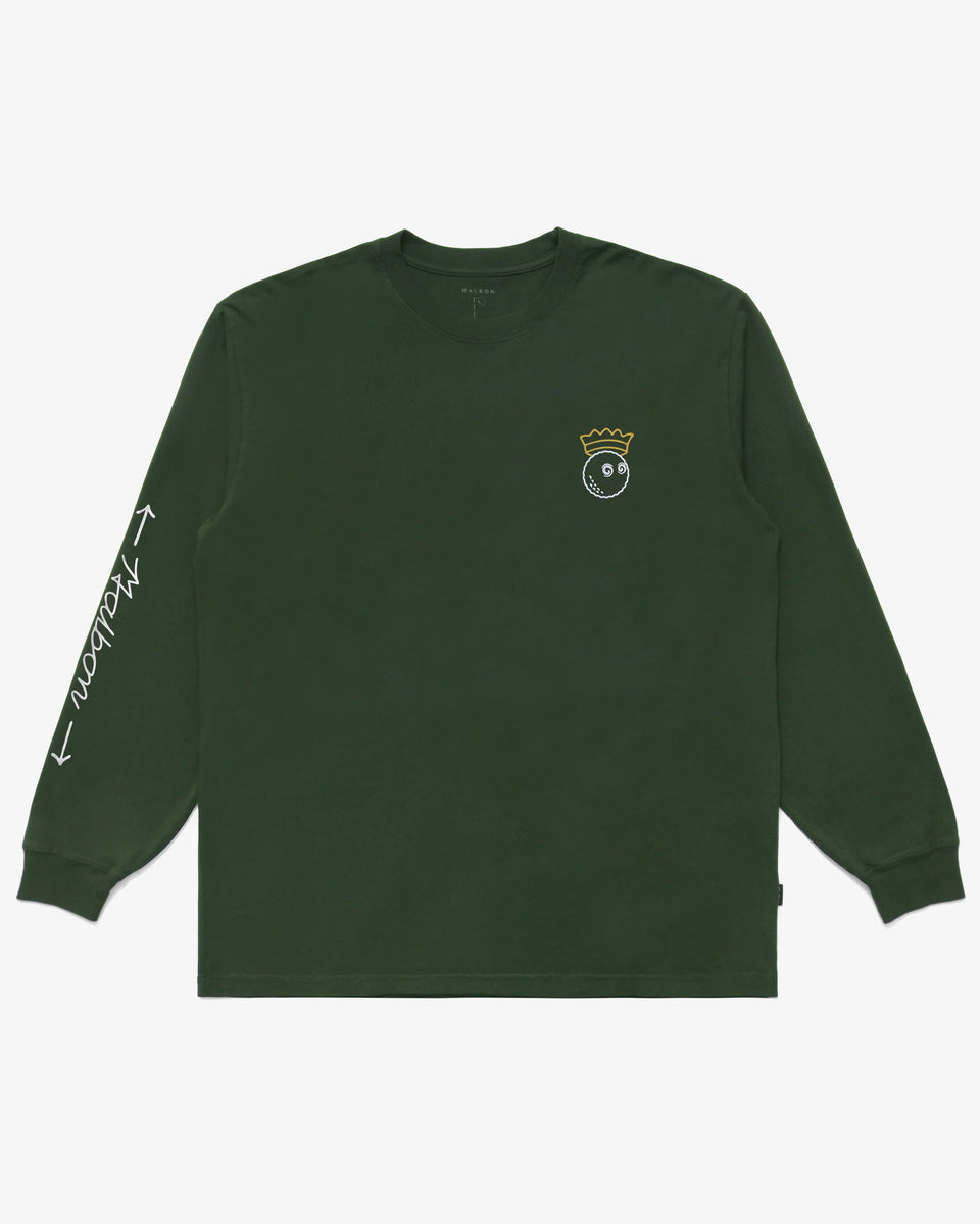 Malbon Golf Trophy LS T-Shirt (Malbon Green) - In-Stock