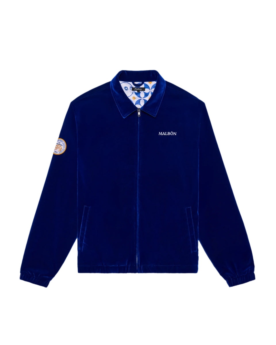 Malbon Golf Monte Carlo Jacquard Jacket (Blue) - In-Stock