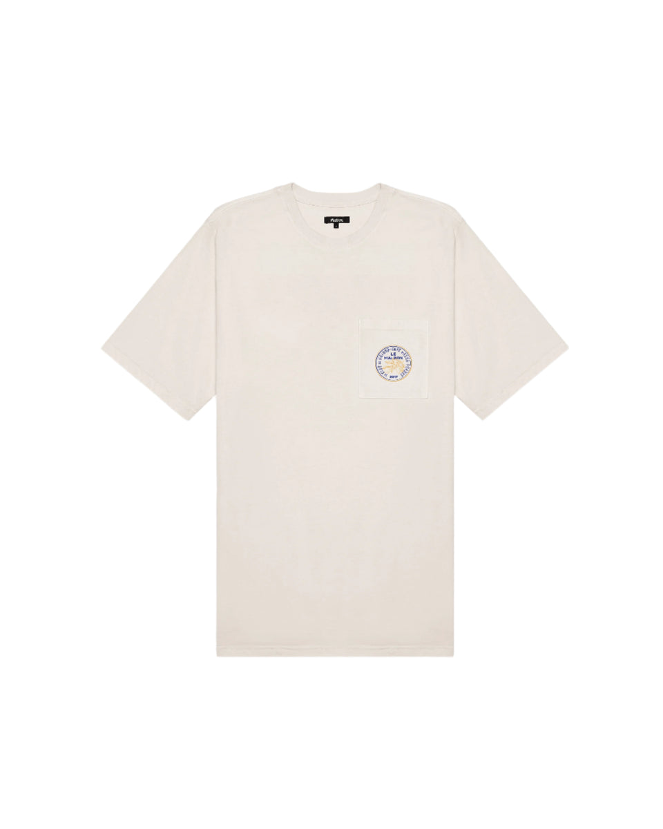 Malbon Golf Citron Pocket T-Shirt (Ivory) - In-Stock