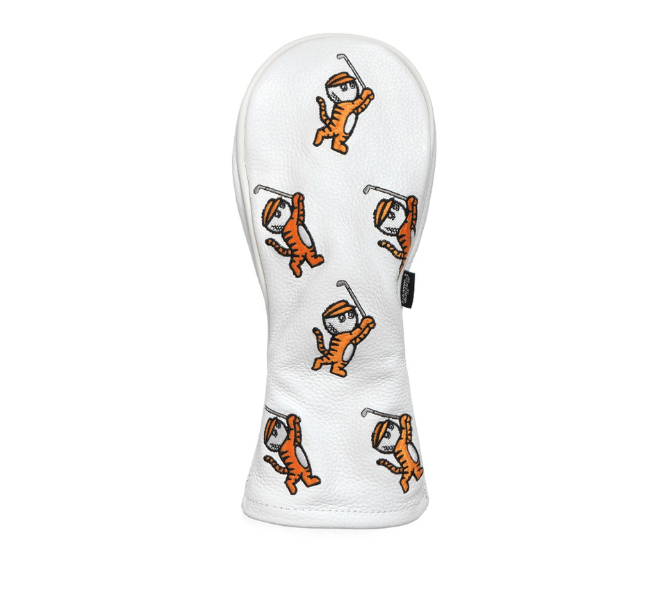 Malbon Golf Tiger Buckets Wood Cover (White) - In-Stock