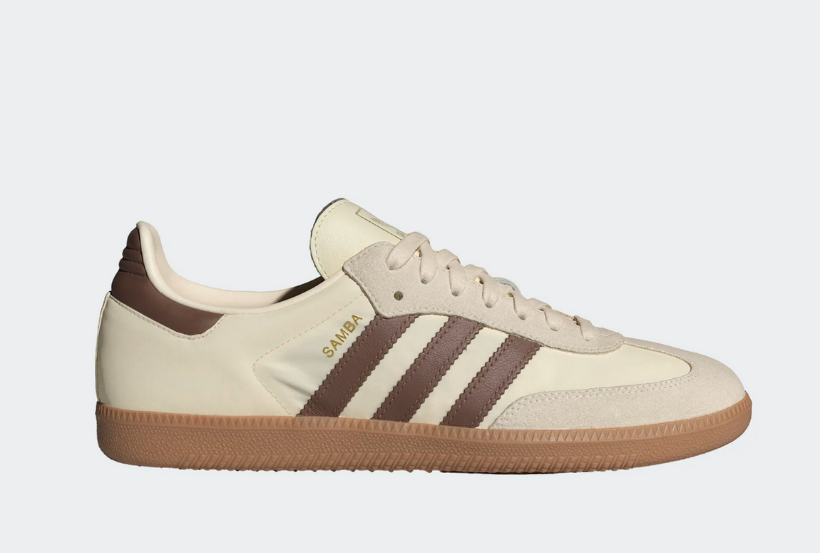 Adidas Samba OG (Cream White/Brown/White) - Adidas Samba OG (Cream White/Brown/White) - 