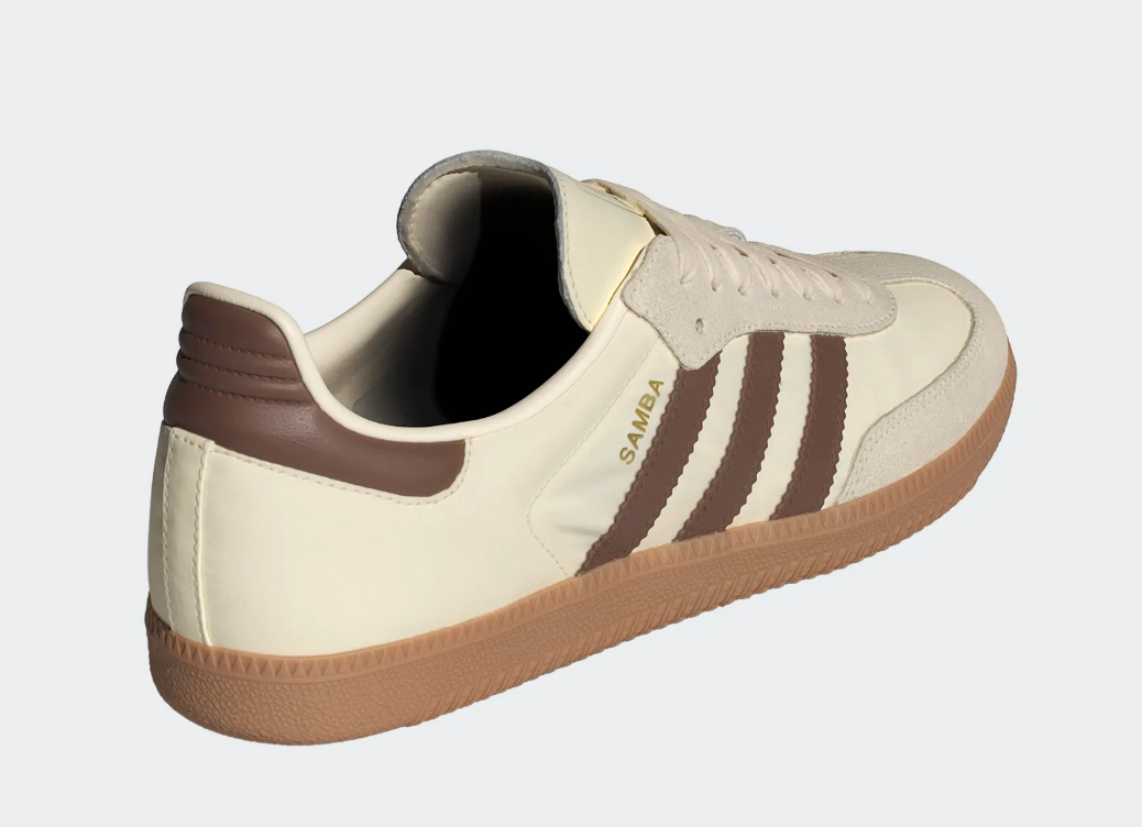 Adidas Samba OG (Cream White/Brown/White) - Adidas Samba OG (Cream White/Brown/White) - 