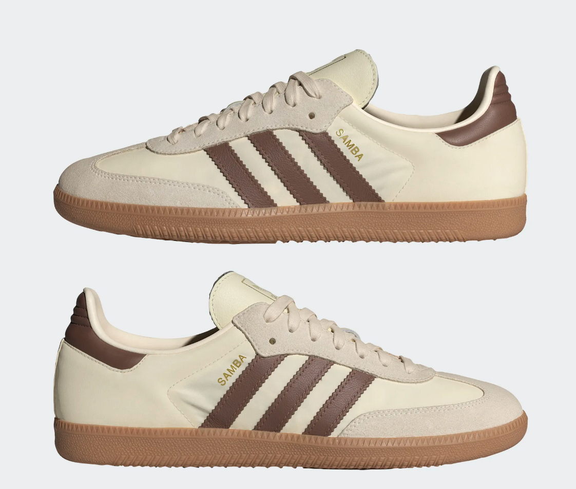 Adidas Samba OG (Cream White/Brown/White) - Adidas Samba OG (Cream White/Brown/White) - 