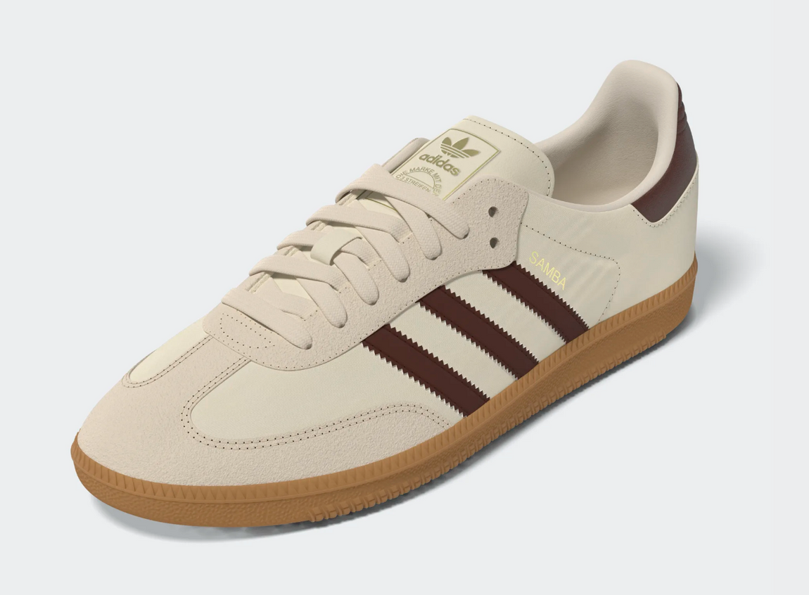 Adidas Samba OG (Cream White/Brown/White) - Adidas Samba OG (Cream White/Brown/White) - 