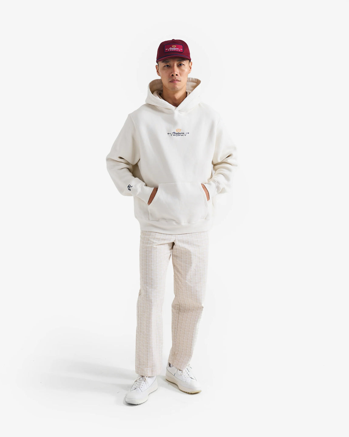 Malbon Golf Trophy Hoodie (Ivory) - Malbon Golf Trophy Hoodie (Ivory) - 