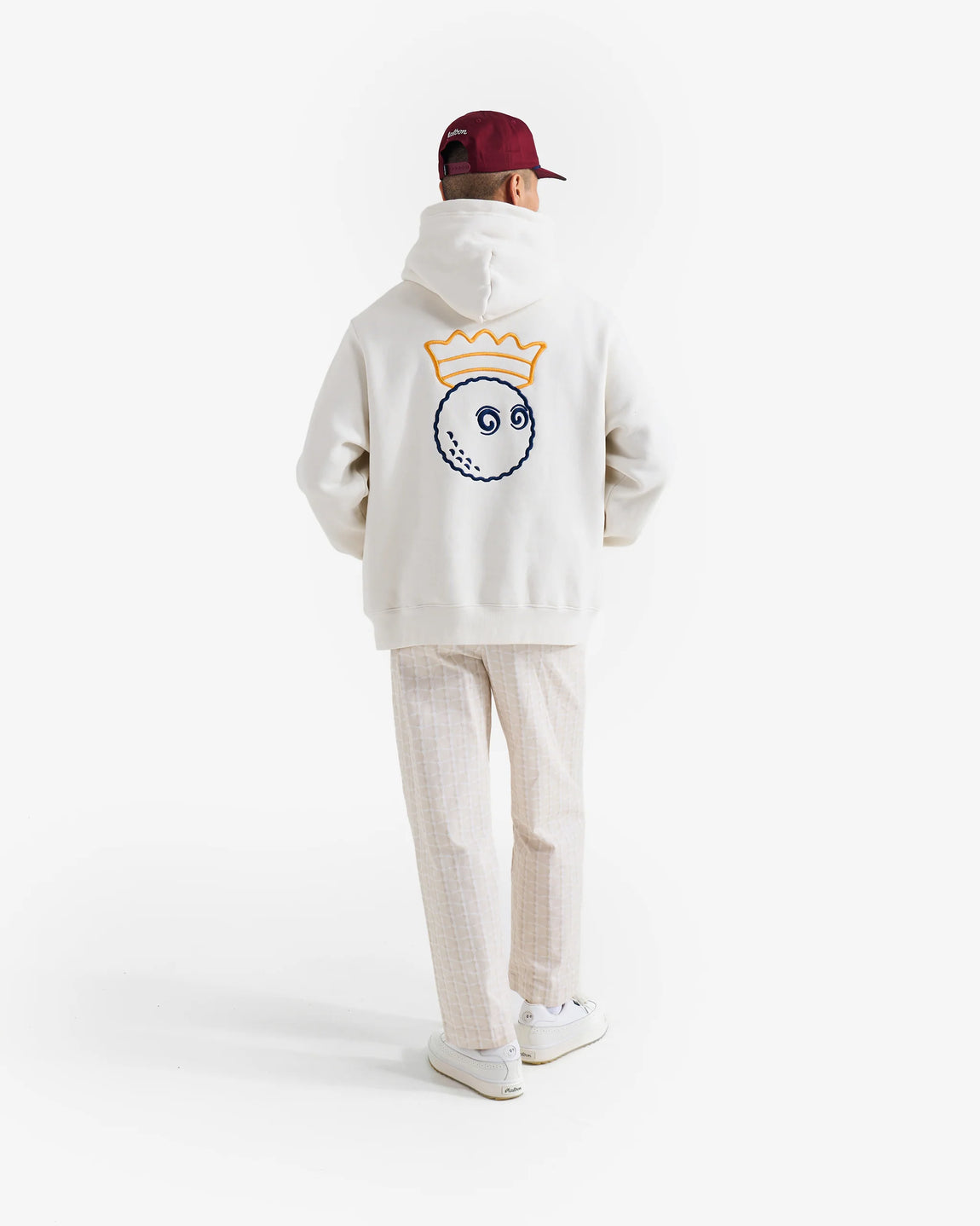 Malbon Golf Trophy Hoodie (Ivory) - Malbon Golf Trophy Hoodie (Ivory) - 