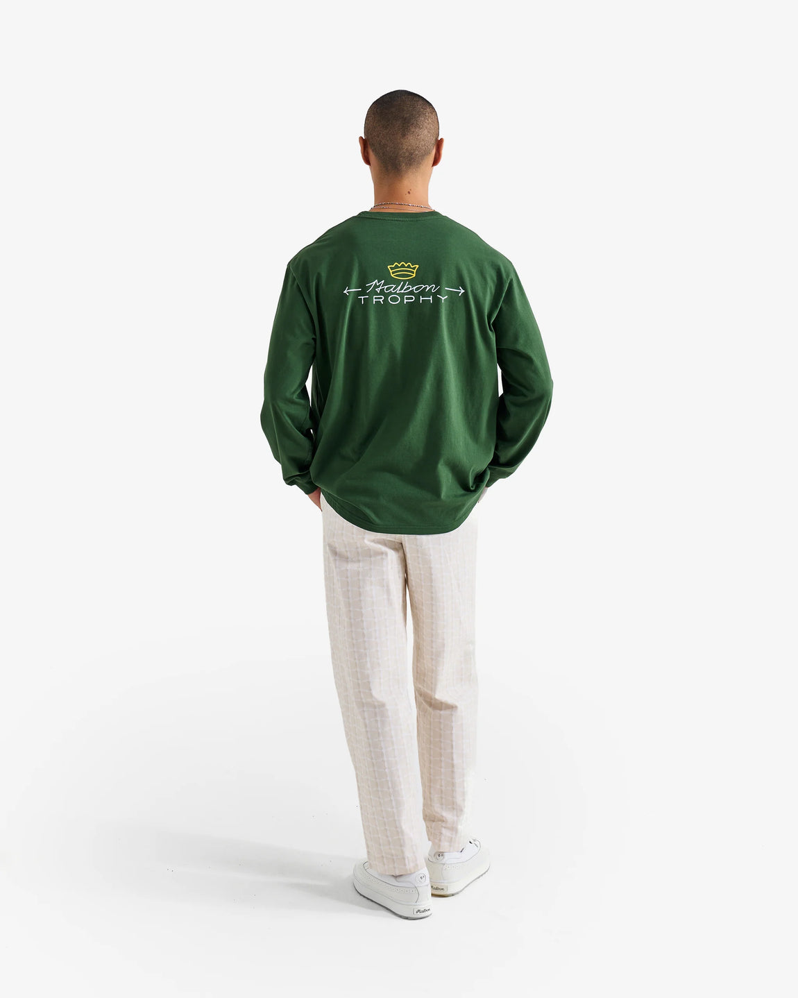 Malbon Golf Trophy LS T-Shirt (Malbon Green) - Malbon Golf Trophy LS T-Shirt (Malbon Green) - 